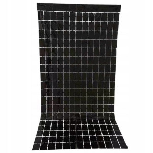 Kurtyna dekoracyjna panelowa 200x100 cm czarna