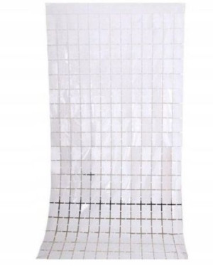 Kurtyna dekoracyjna panelowa 200x100 cm biała