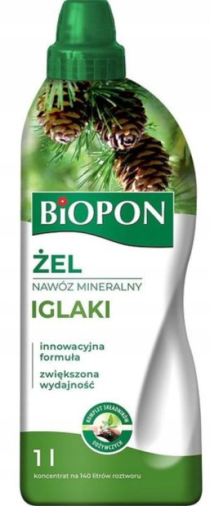Biopon Żel Nawóz Mineralny W Żelu Do Iglaków 1l