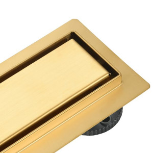 Aquauno Drain 2w1 Odpływ Liniowy 120 Cm Złoty Dwustronny Pod Płytkę