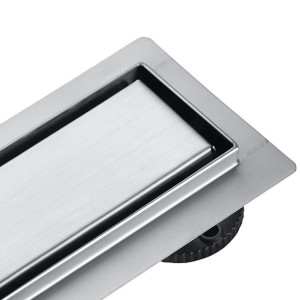 Aquauno Drain 2w1 Odpływ Liniowy 60 Cm Chrom Dwustronny Pod Płytkę