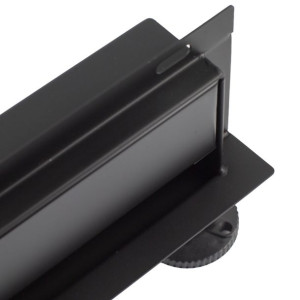 Aquauno Wall 2w1 Odpływ Liniowy Ścienny 70 Cm Czarny Dwustronny Pod Płytkę