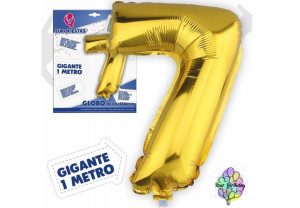 Balon Złoty Cyfra Siedem 7 100cm