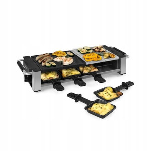 9345 grill raclette 8os 1200w płyta grillowa okaz