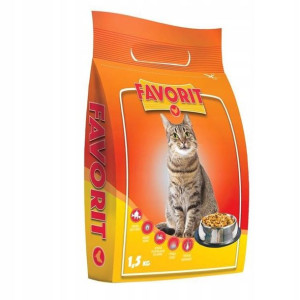 FAVORIT sucha karma dla kotów z kurczakiem 1,5 kg