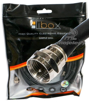 Kabel wtyk F wtyk F 1,8m LIBOX LB0070