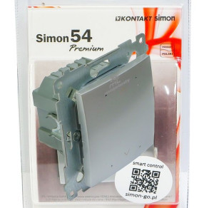Simon 54 GO sterownik rolet WIFI srebrny DEZ1W.01