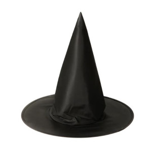 Kapelusz Czarownicy Halloween czarny 36x37cm