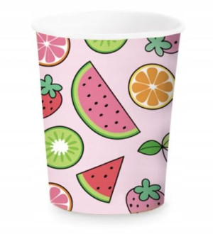 Kubek papierowy Summer Party 220 ml 6 sztuk