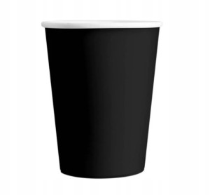 Kubek papierowy czarny 6 szt. 220 ml