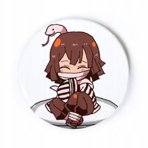 Przypinka anime Demon Slayer chibi Obanai 58 mm