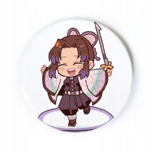 Przypinka anime Demon Slayer chibi Shinobu 58 mm