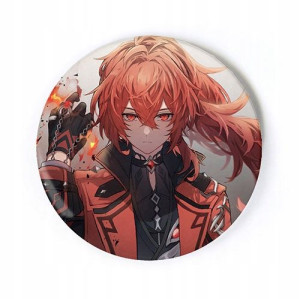 Przypinka anime Genshin Impact Diluc 58 mm