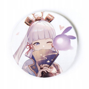 Przypinka anime Genshin Impact Ayaka duża 58 mm