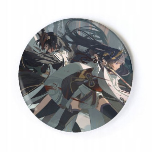 Przypinka anime Genshin Impact Raiden Sara 58 mm