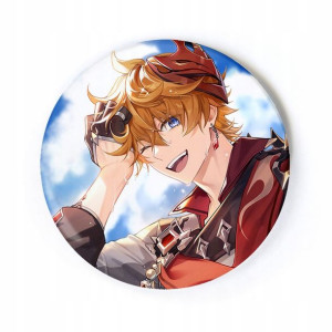 Przypinka anime Genshin Impact Tartaglia 58 mm