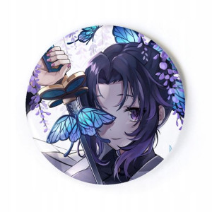 Przypinka anime Demon Slayer Shinobu 58 mm