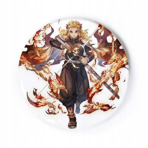 Przypinka anime Demon Slayer Kyojuro Rengoku 58 mm