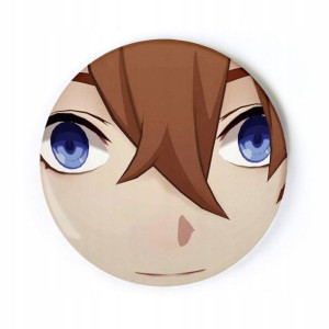 Przypinka anime Genshin Impact Childe face 58 mm