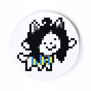 Przypinka Undertale - Temmie 58 mm