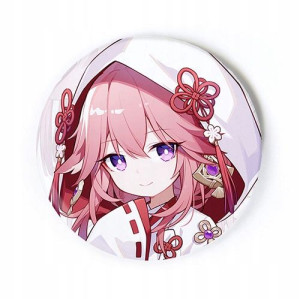Przypinka anime Genshin Impact Yae Miko 58 mm