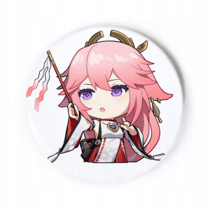 Przypinka anime Genshin Impact Yae Miko 58 mm