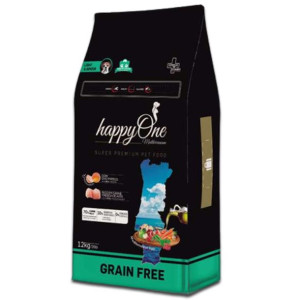 happyOneGrain-Free Mediterran. Light&Senior dla psichseniorów PREMIUM 12KG