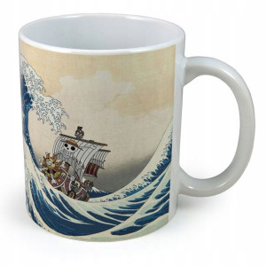 Kubek One Piece Thousand Sunny Great wave Kanagawa