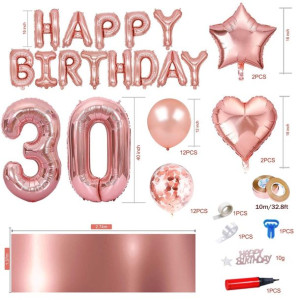 40szt Balony Dekoracje Urodzinowe Zestawy Imprez Balony numer 30