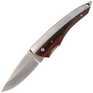 Scyzoryk Herbertz Top AISI 420 rękoj Wood/Metal brown Plain 110g 70 02/047/
