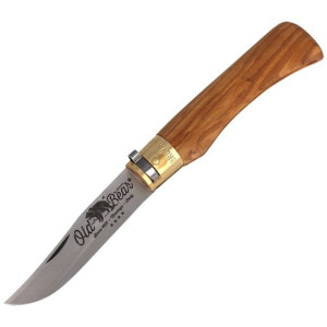 Nóż Antonini Old Bear Classical L Olive Wood, Satin AISI 420 (9307/21_LU)