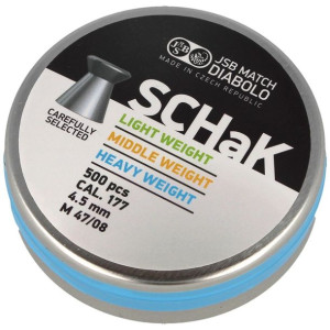 Śrut JSB SCHaK Heavy Weight 4.5mm 0.535g (001045-500-BLUE)
