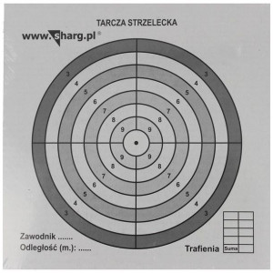 Tarcze strzeleckie Sharg 140x140mm 100szt (100-02)