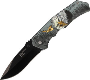 Nóż Herbertz Solingen nadruk 3D, motyw Orła 87mm (584212)
