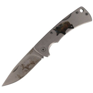 Nóż myśliwski motyw dzika Herbertz Solingen Stainless, Satin (585909)