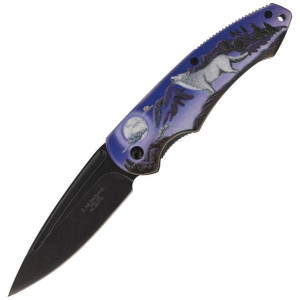 Nóż Herbertz Solingen 3D Motyw Wilk 85mm (587712)
