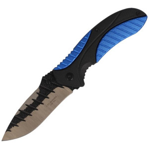Nóż Herbertz Solingen Hit Blue/Black Aluminium/Plastic, Satin/Forged (58821