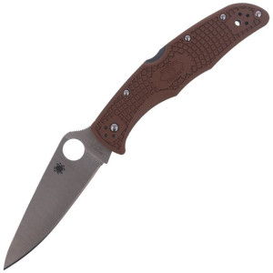 Nóż Spyderco Endura 4 FRN Brown Flat Ground Plain (C10FPBN)