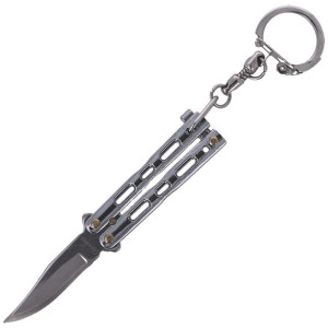 Nóż motylek brelok Martinez Albainox Balisong Chrome (02180-C)