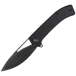 Nóż CIVIVI Riffle Twill Carbon Fiber / Black G10, Black Damascus (C2024DS-1