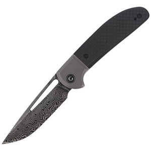 Nóż CIVIVI Trailblazer Twill Carbon Fiber / Black G10, Black Damascus (C201