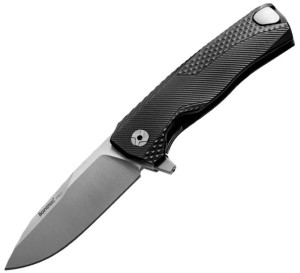 Nóż LionSteel ROK Aluminium Black, Satin Blade (ROK A BS)