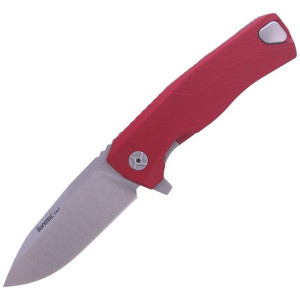 Nóż LionSteel ROK Aluminium Red, Satin Blade (ROK A RS)
