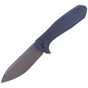 Nóż WE Knife Mote Blue Titanium, Gray Stonewashed CPM S35VN by Ostap Hel (2