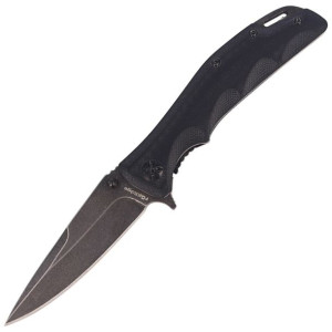 Nóż FoxEdge Mandatory Fun G10 Black, Stone Washed PVD by Russ Kommer (FE-02