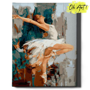 Obraz Malowanie po numerach 40x50 Cm / Balerina na scenie / Oh Art