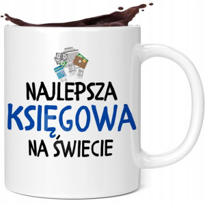 Kubek Biały Prezent dla Księgowej Księgowego 330ml