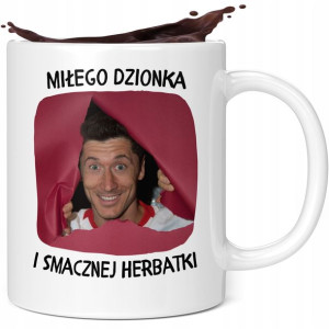 Kubek Śmieszny Lewandowski Barcelona Chłopaka Rl9