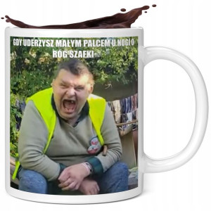 KUBEK Śmieszny Prezent KONONOWICZ MAJOR MEM WZORY