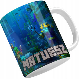 Kubek na prezent z motywem MINECRAFT GRA STEVE 04